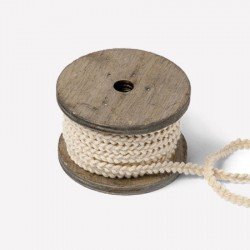 Ruban tressé ivoire