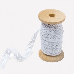 Ruban dentelle blanche