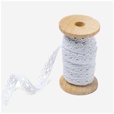 Ruban dentelle blanche