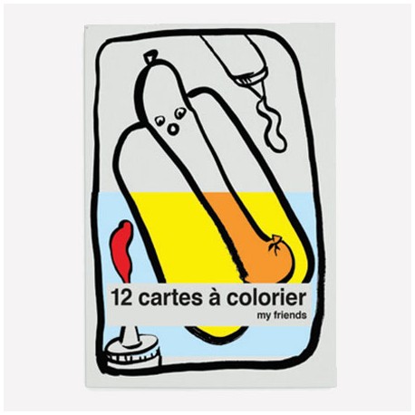 Cartes à colorier - My friends