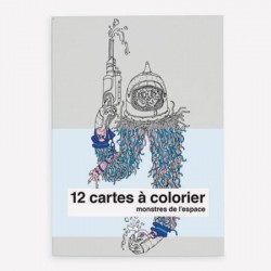 Cartes à colorier - Monstres de l'espace