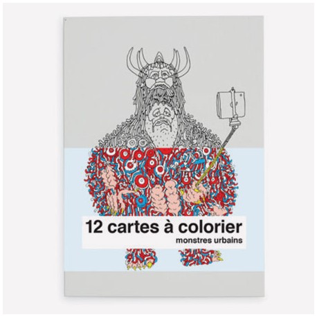 Cartes à colorier - Monstres urbains
