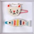 Barrette Chat & Poisson