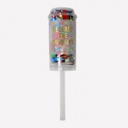 Canon à confettis multicolore