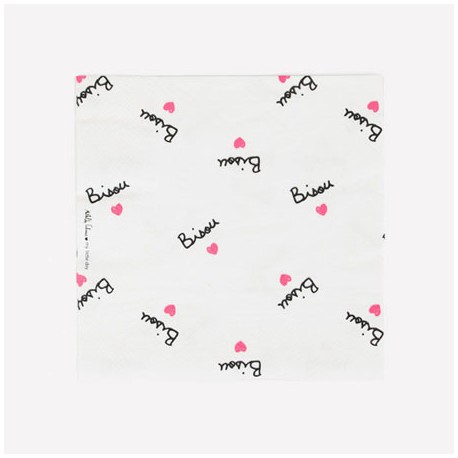 Bisous - Serviettes