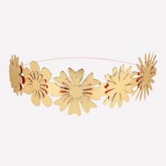 Couronne de fleurs Or