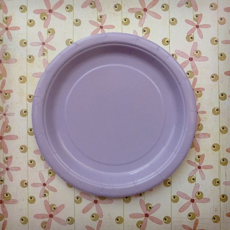 assiette mauve