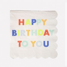 Happy birthday - serviettes
