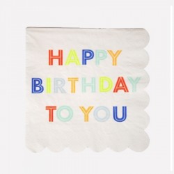 Happy birthday - serviettes