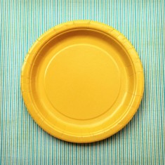 assiette jaune