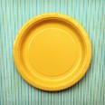 assiette jaune