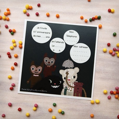 invitations monstres