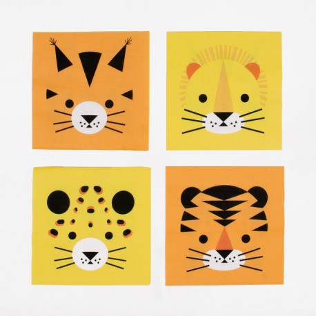 Minis-félins- Serviettes