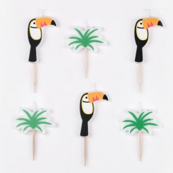 Bougies sur piques - Toucans