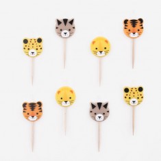 Bougies sur piques - Félins