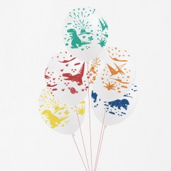 Ballons tatoués - dinosaures