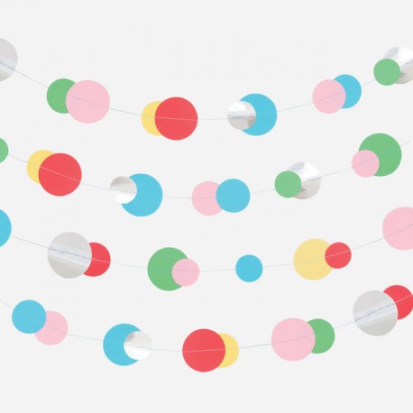 Guirlande bulles multicolores