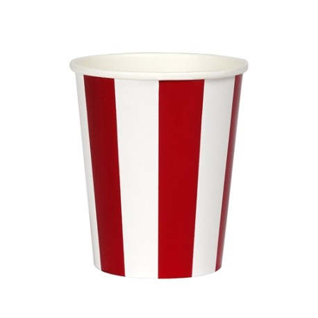 Noël - Rayures rouges - Gobelets