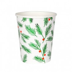 Noel feuilles et baies - Gobelets