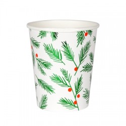 Noel feuilles et baies - Gobelets