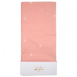 Nappe rose à étoiles
