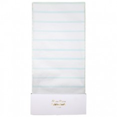 Nappe à rayures menthe