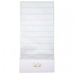 Nappe à rayures menthe