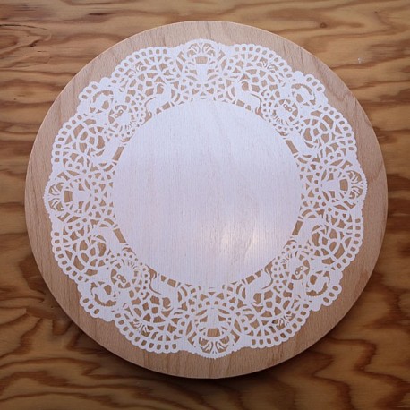 Plat à tarte en bois